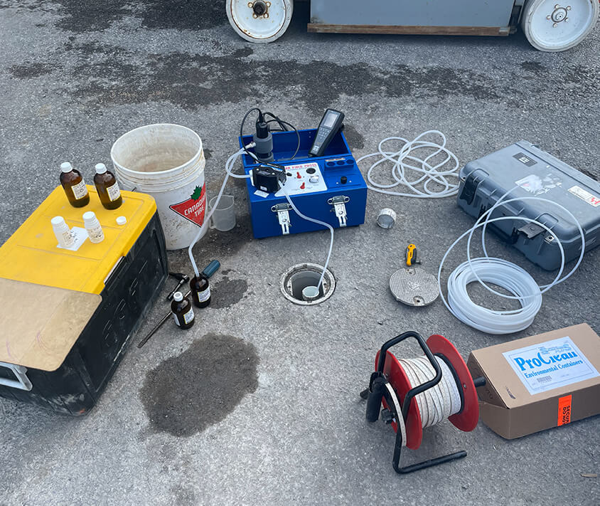 Caractérisation des sols par forage environnemental